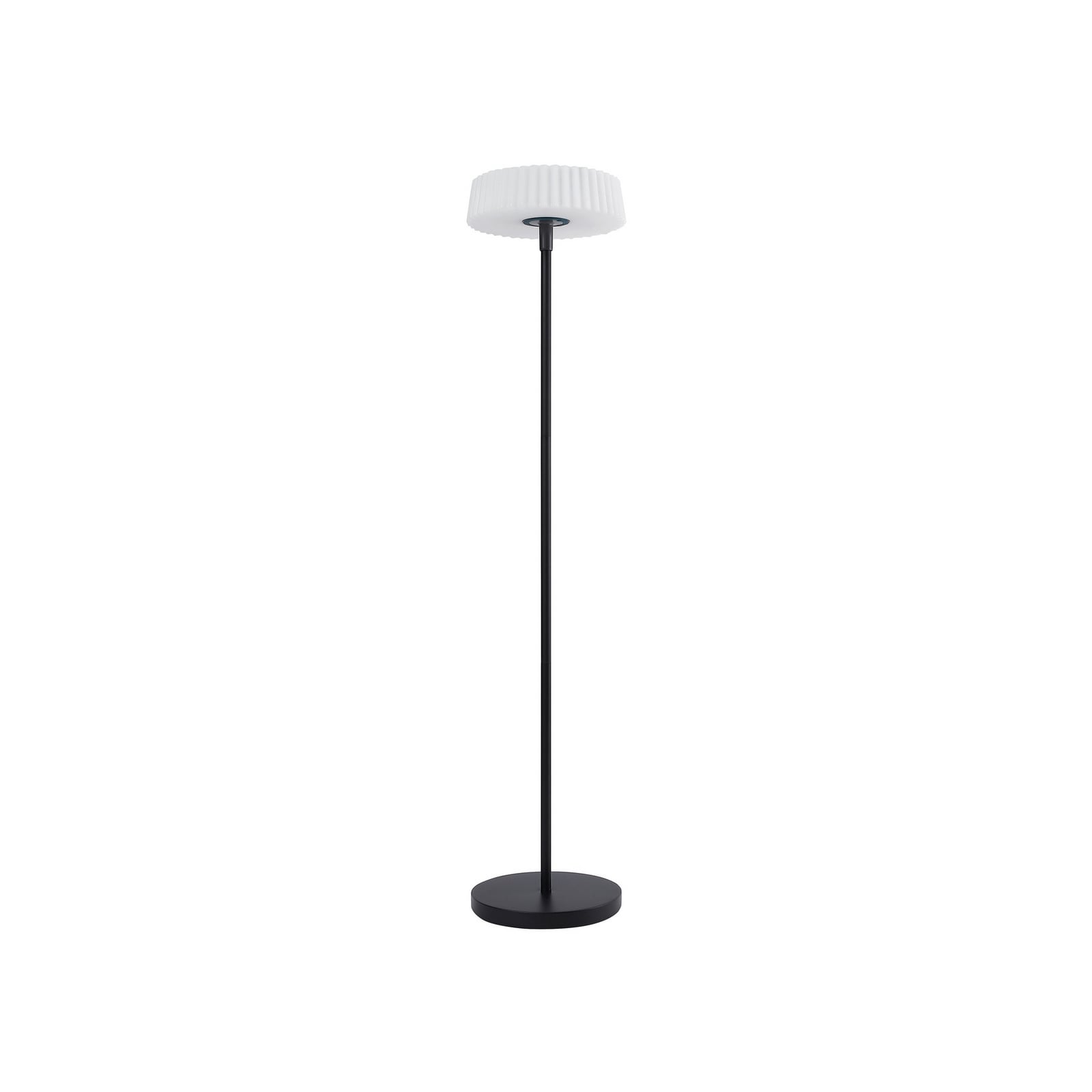 Lindby LED-Solar-Stehlampe Samine dimmbar Gartenlampe schwarz Metall 136cm - 4251911774115