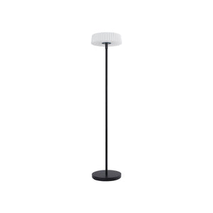 B-Ware Lindby LED-Solar-Stehlampe Samine dimmbar Gartenlampe schwarz Metall 136cm