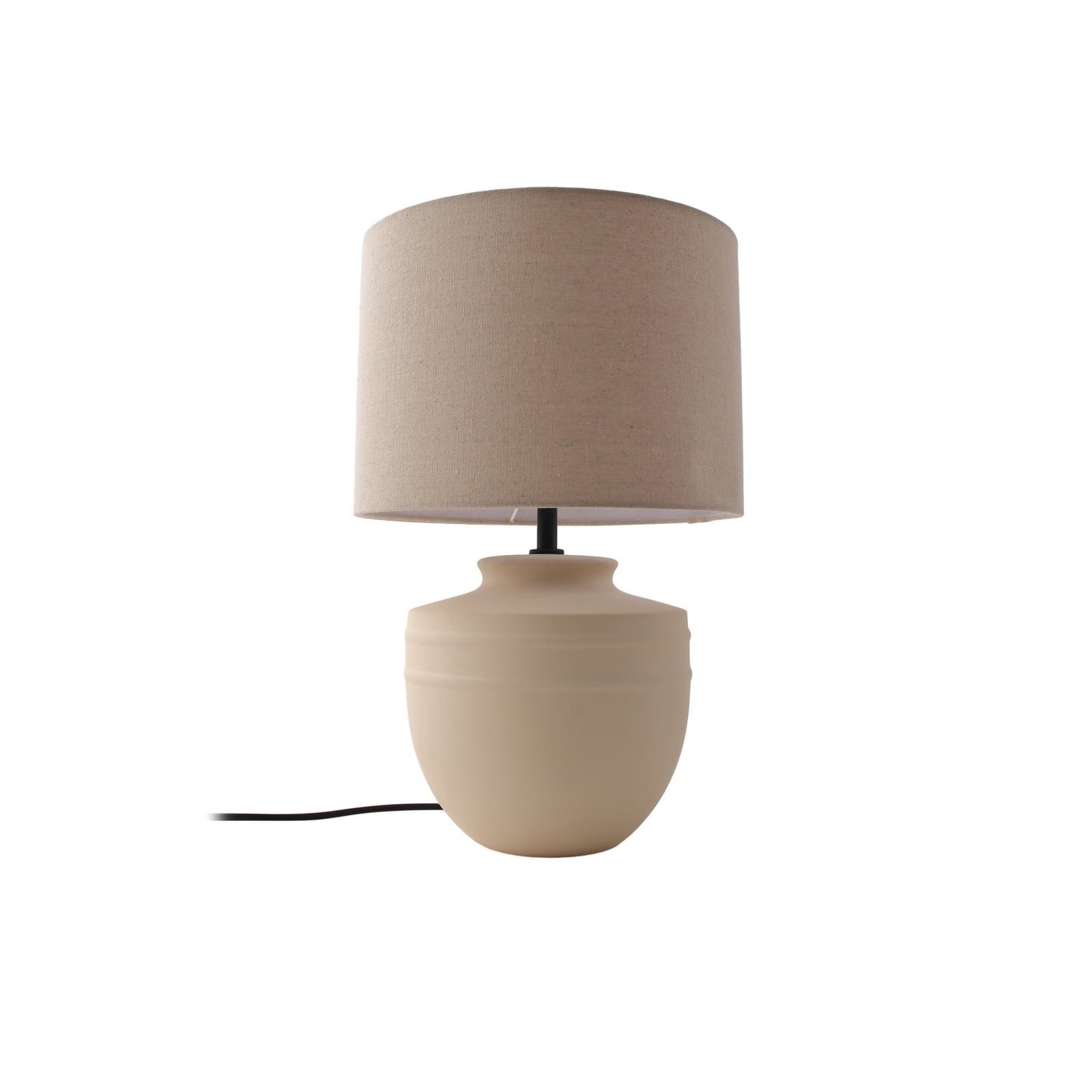 Lindby Tischleuchte Lampe Thalassia LED Tischlampe Leuchte beige Ø30cm 45,5cm - 4251911774658