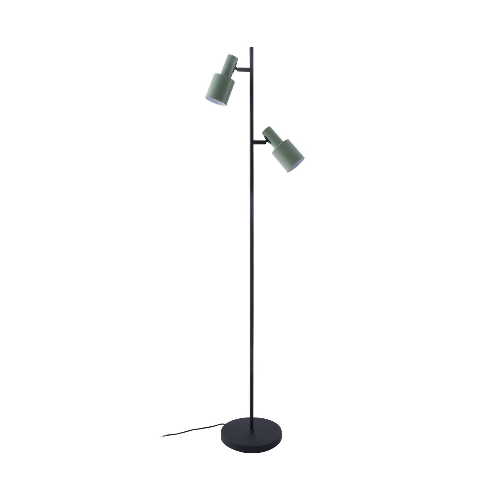 Lindby Stehleuchte Ovelia grün schwarz Metall E27 2x15W LED 155cm - 4251911774931