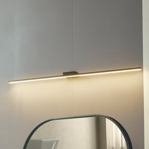 B-Ware Lucande LED-Spiegellampe Kivana schwarz 120cm IP44 warmweiß universalweiß