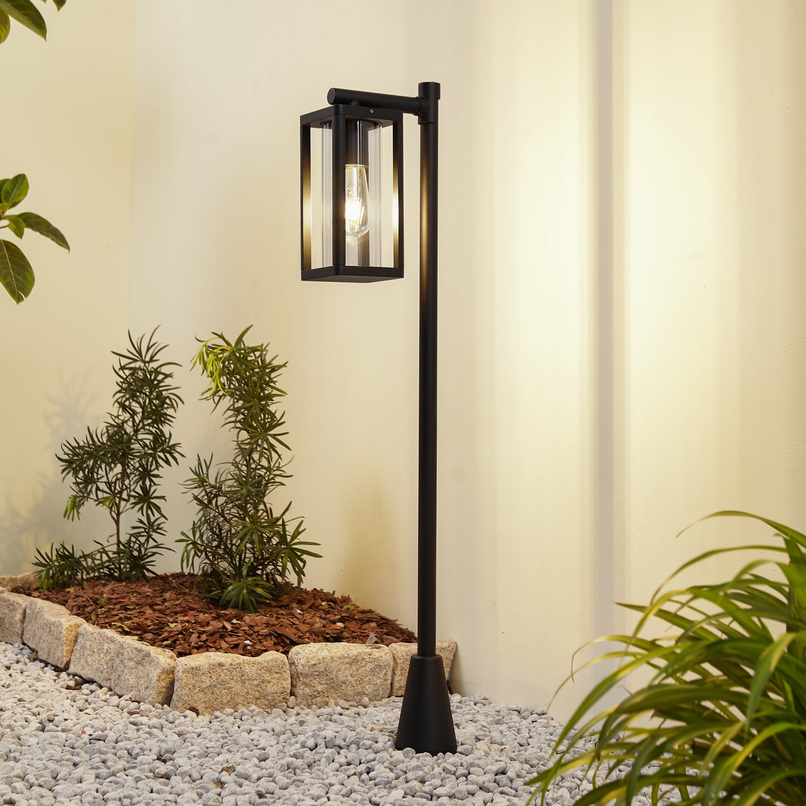 Lucande Wegeleuchte Siveta 100 cm schwarz E27 IP65 für Außenbereich - 4251911777499