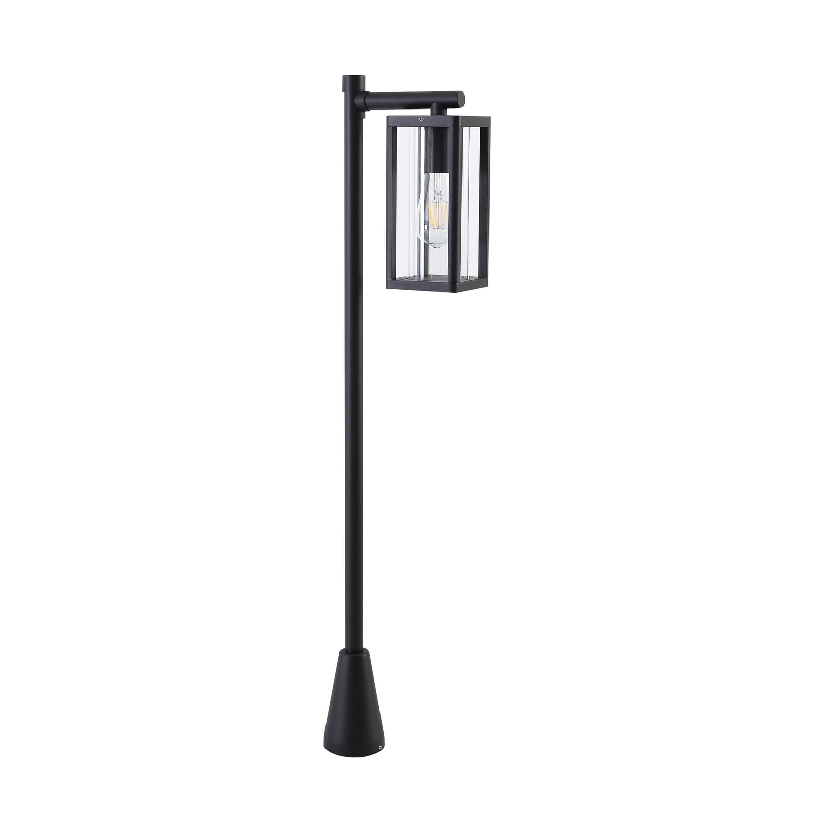 Lucande Wegeleuchte Siveta 100 cm schwarz E27 IP65 für Außenbereich - 4251911777499