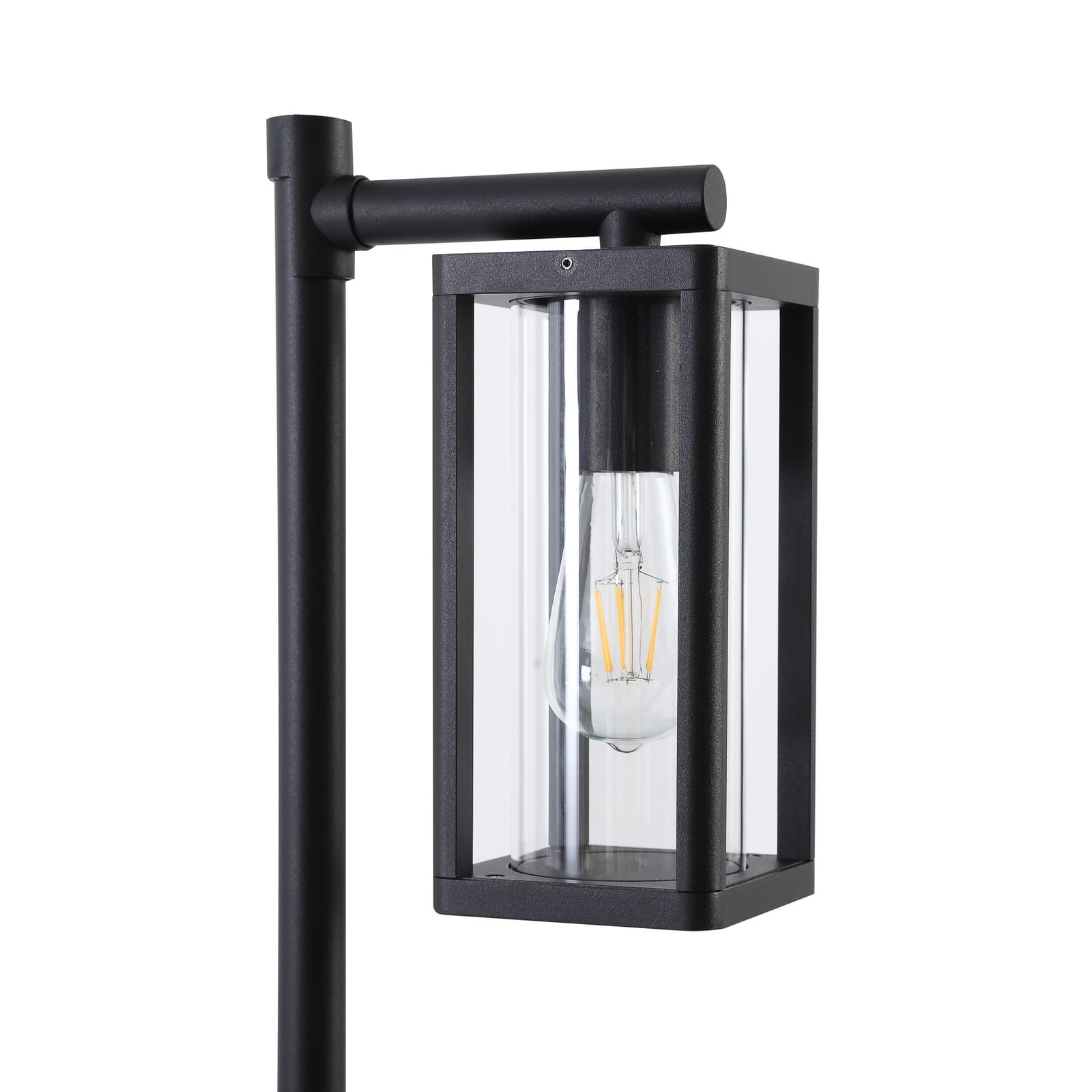 Lucande Wegeleuchte Siveta 100 cm schwarz E27 IP65 für Außenbereich - 4251911777499
