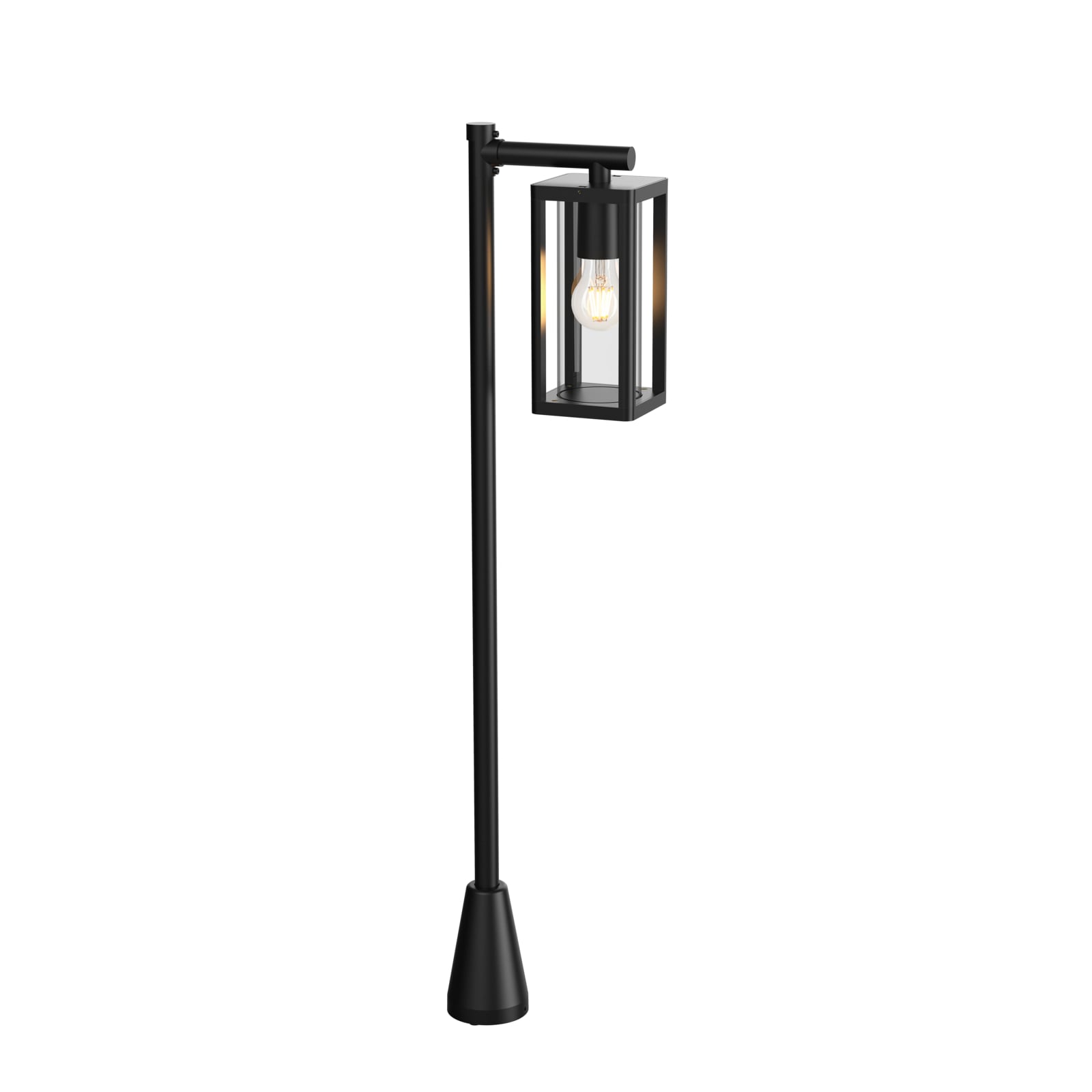 Lucande Wegeleuchte Siveta 100 cm schwarz E27 IP65 für Außenbereich - 4251911777499