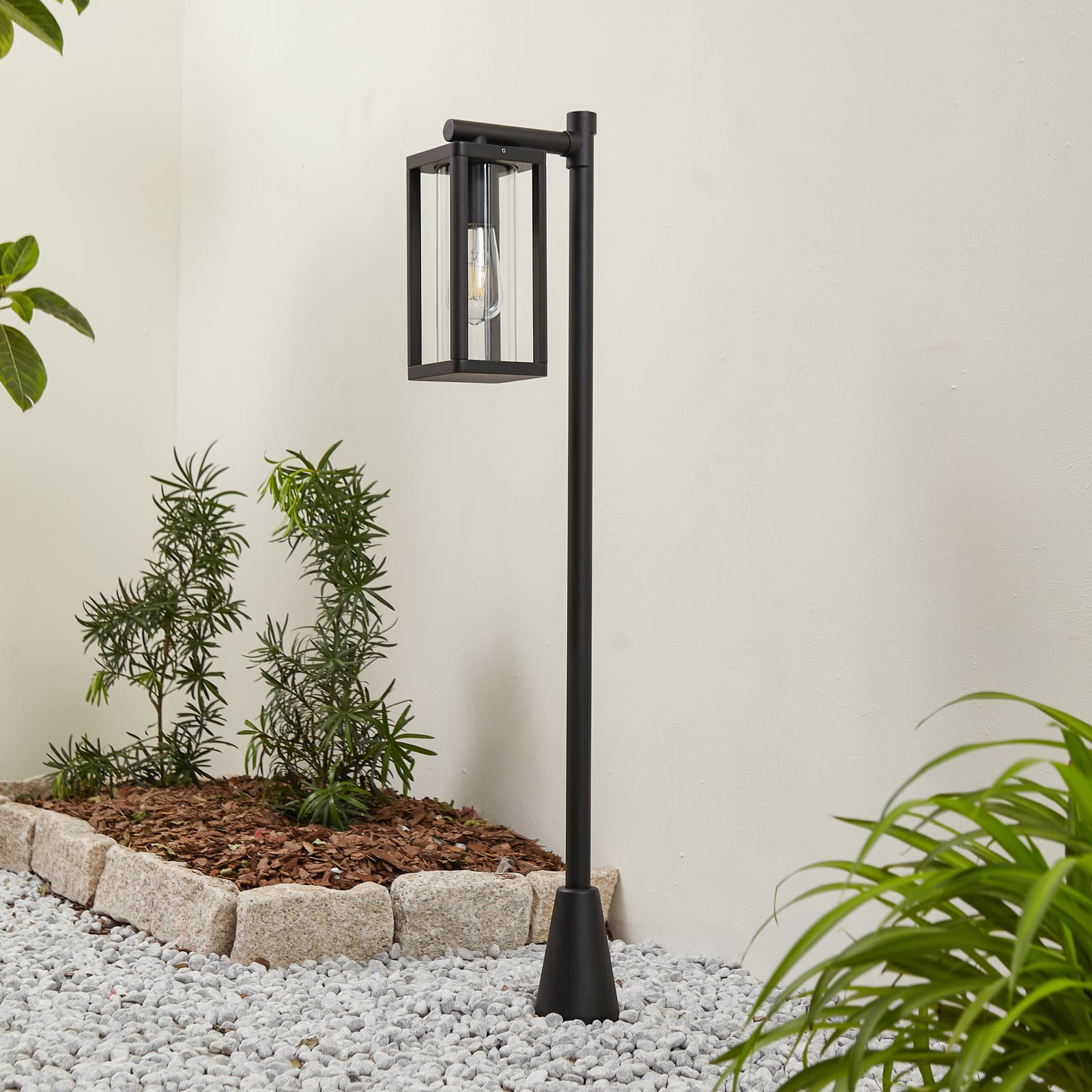 Lucande Wegeleuchte Siveta 100 cm schwarz E27 IP65 für Außenbereich - 4251911777499