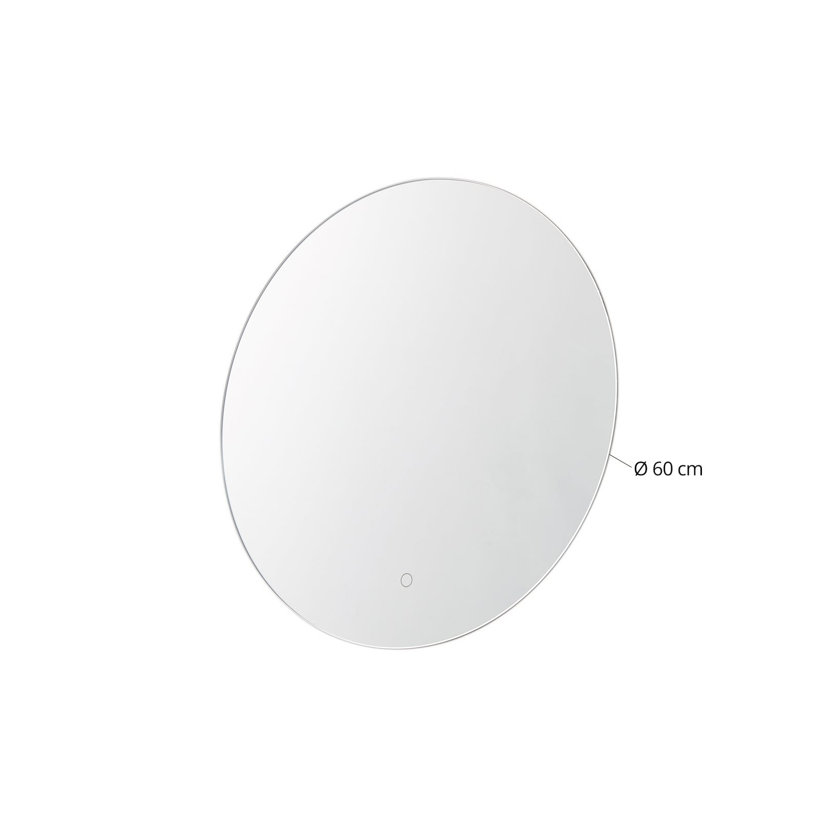 Lucande LED-Spiegel Celestiel rund beheizbar CCT Ø 60 cm Wandspiegel Chrom - 4251911777970