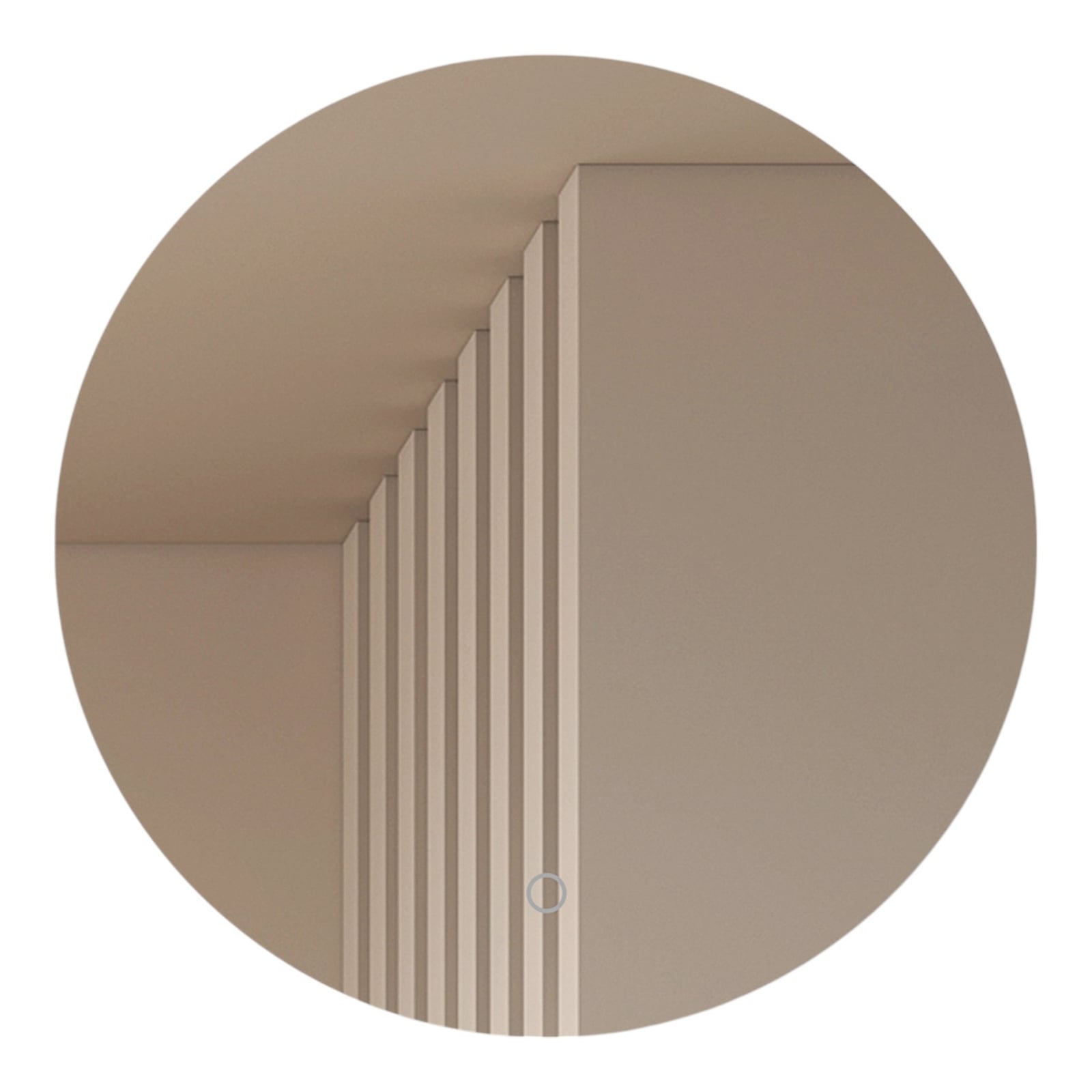Lucande LED-Spiegel Celestiel rund beheizbar CCT Ø 60 cm Wandspiegel Chrom - 4251911777970