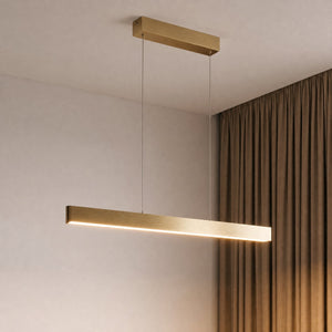 B-Ware Lucande Smart LED-Hängeleuchte Mylosh gold dimmbar WLAN Tuya 6100 lm