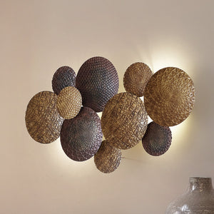 B-Ware Lindby Wandleuchte Soraya gold/kupfer Metall Wandlampe Lampe Leuchte Spot Licht
