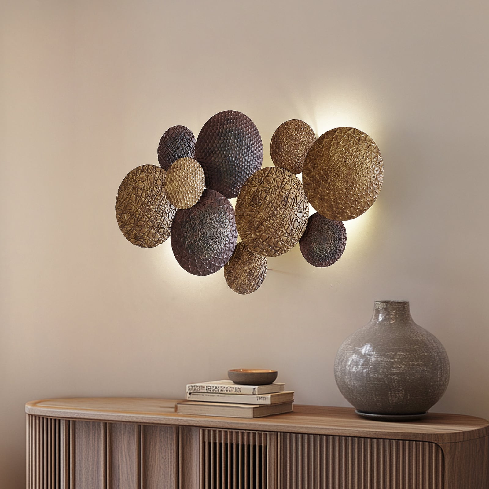 Lindby Wandleuchte Soraya gold/kupfer Metall Wandlampe Lampe Leuchte Spot Licht - 4251911779271