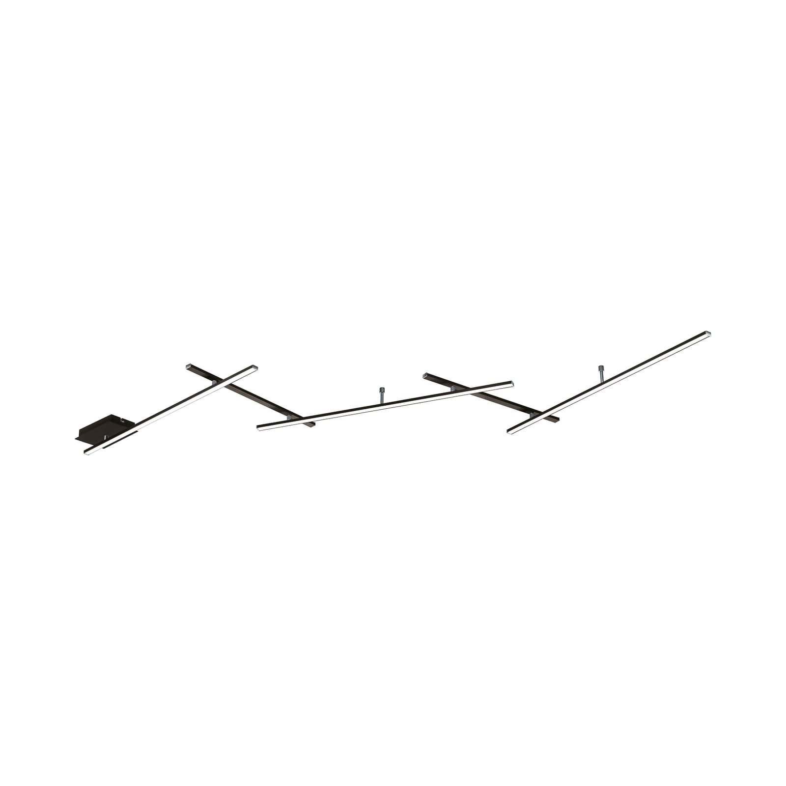 Schwenkbare LED-Deckenlampe Indira dimmbar schwarz 25W warmweiß TRIO LIGHTING - 4017807575118