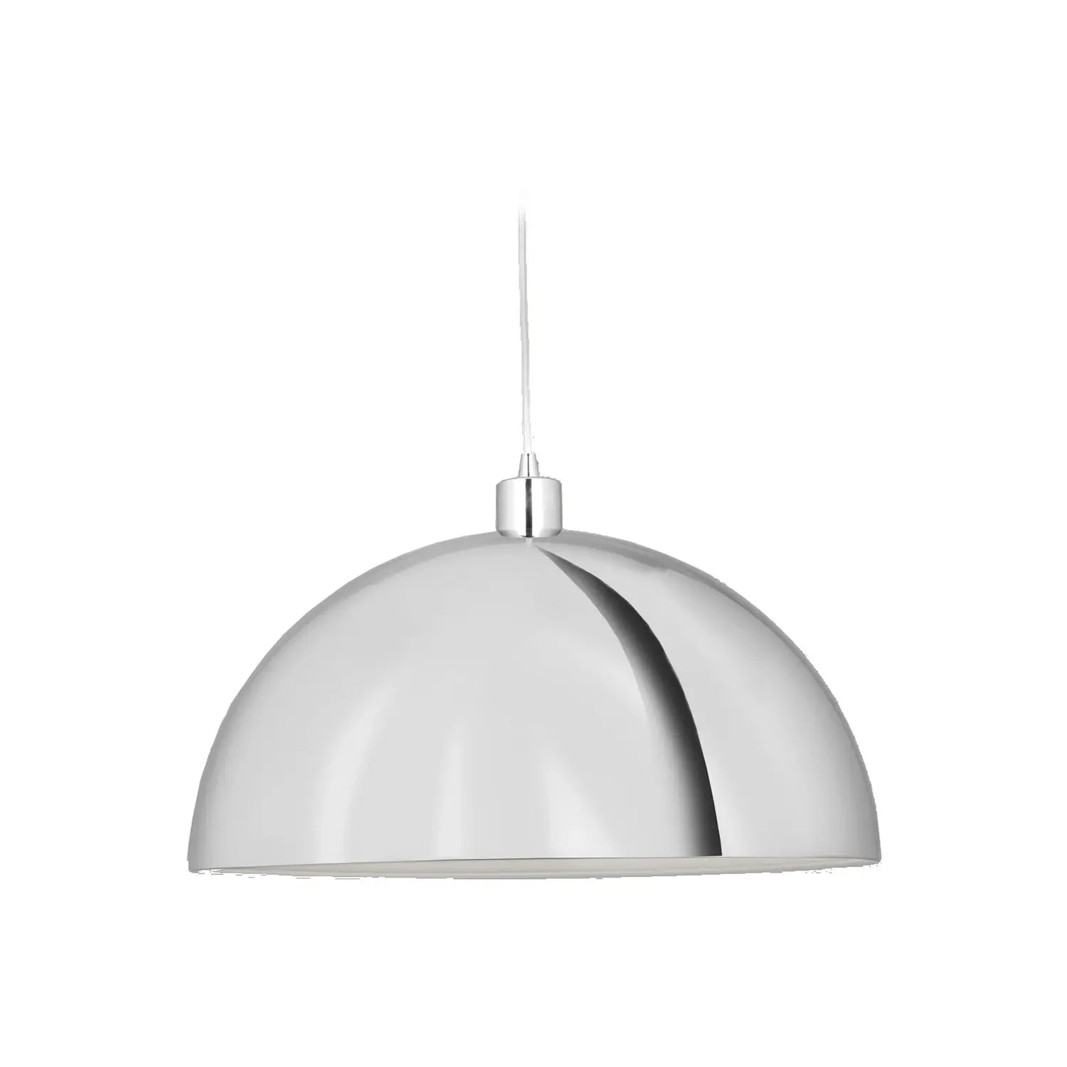 B-Ware Aluminor Hängeleuchte Pendelleuchte Dome Lampe Chrom Stahl Deckenleuchte 50 Cm - 10021149