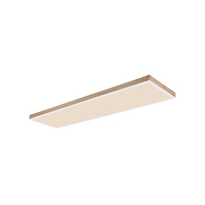 B-Ware Globo Deckenlampe Doro LED Leuchte dimmbar Holz dunkel 120cm CCT 36W IP20