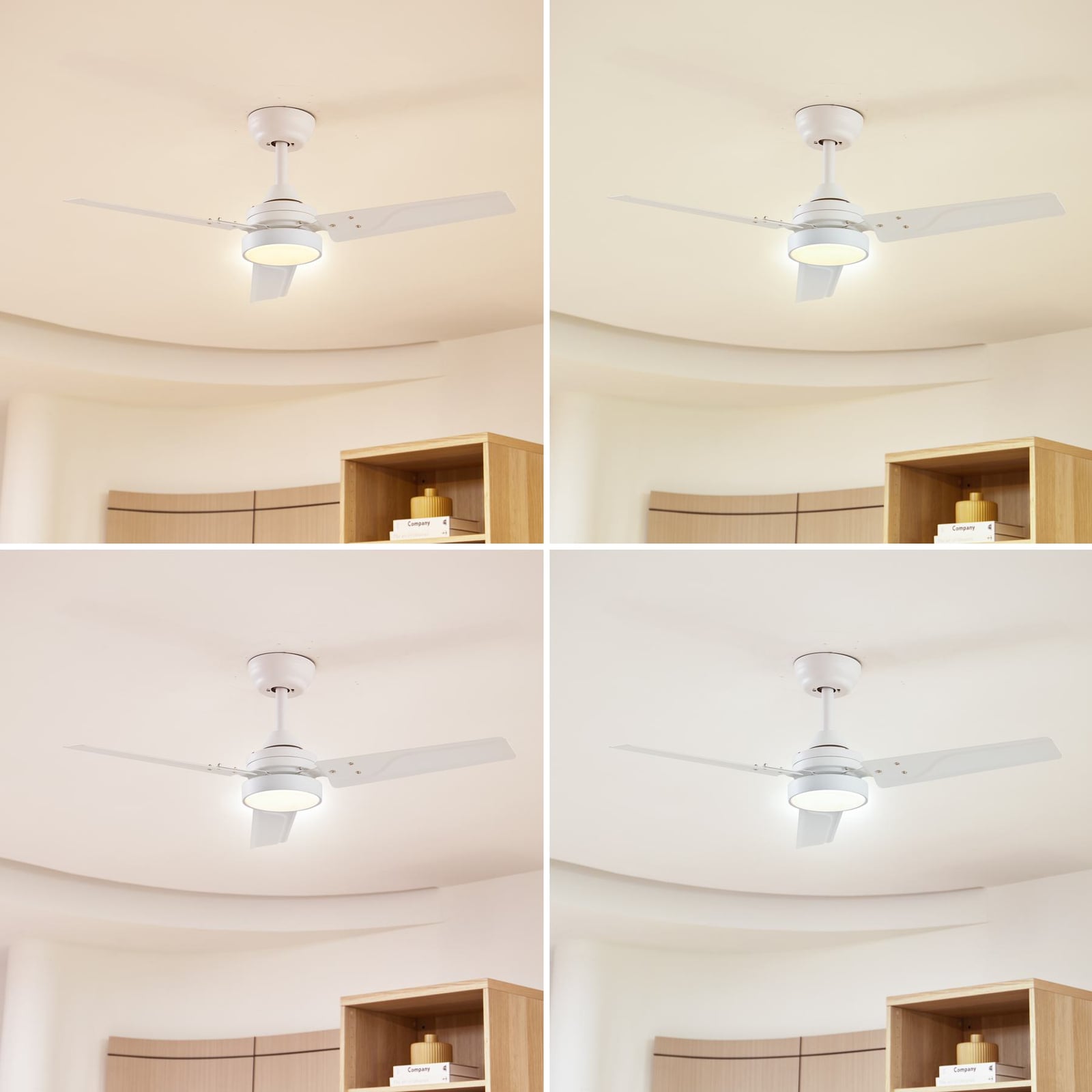 Lindby LED-Deckenventilator Aerallo weiß CCT leise 105 cm 18 W Fernbedienung - 4251911779899