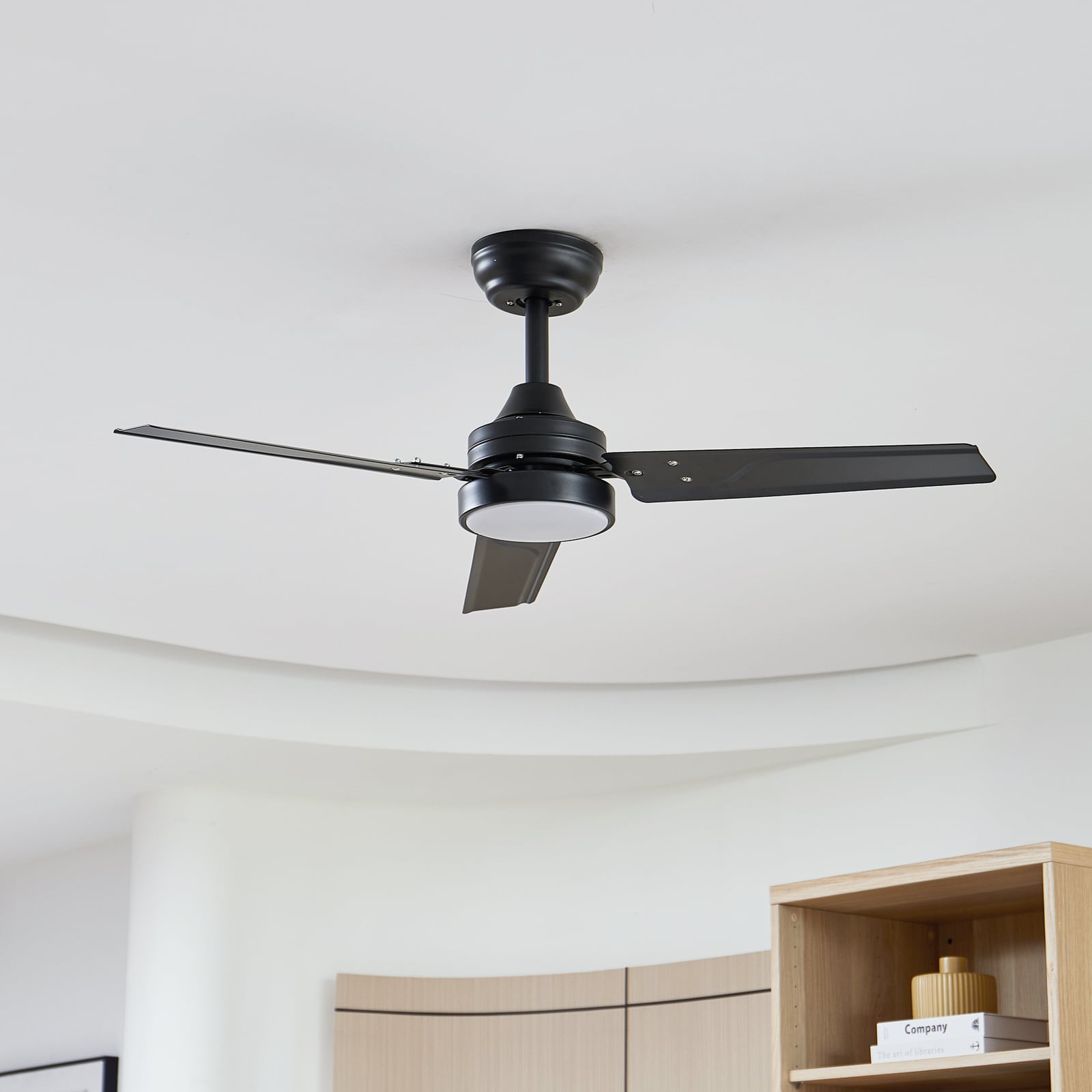 Lindby LED-Deckenventilator Aerallo schwarz CCT leise mit Fernbedienung - 4251911779905