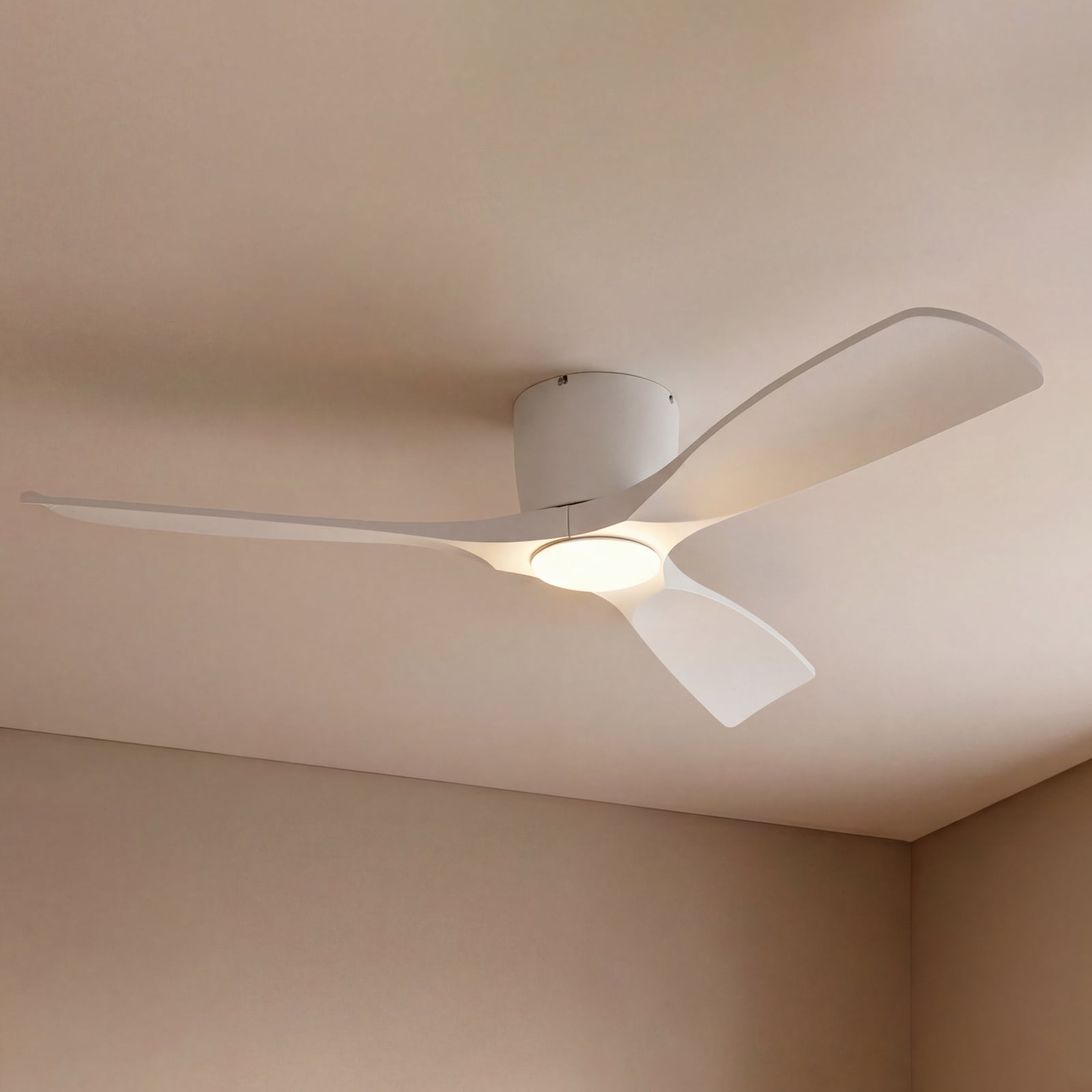 Deckenventilator Ventilator Lampe LED Smart Lucande Moneno weiß WLAN Tuya App - 4251911780055