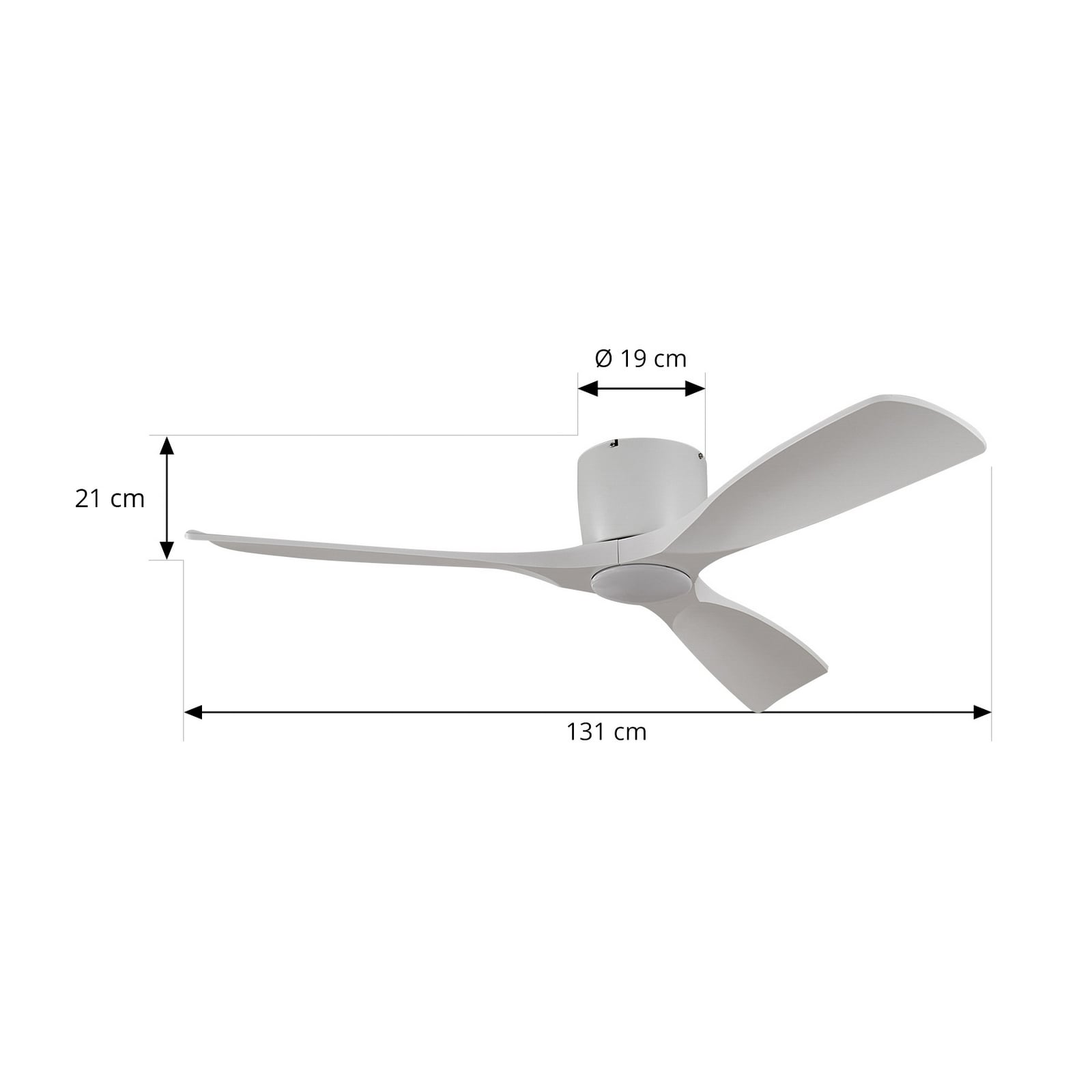 Deckenventilator Ventilator Lampe LED Smart Lucande Moneno weiß WLAN Tuya App - 4251911780055