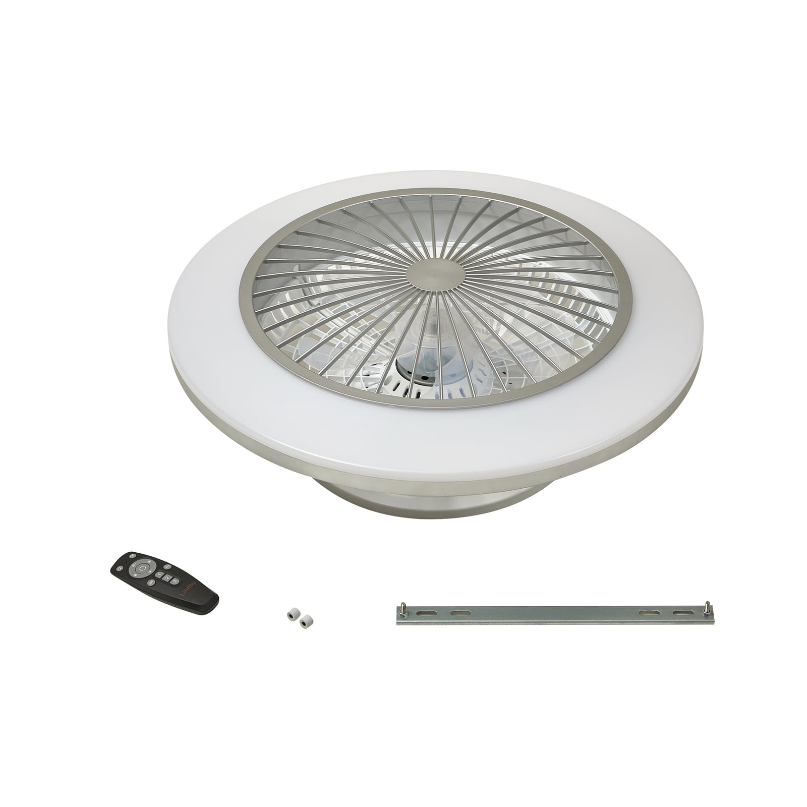 Lindby Deckenventilator Ventilator LED Mamuti silber Fernbedienung Lichtfarbe 55 - 4251911780161