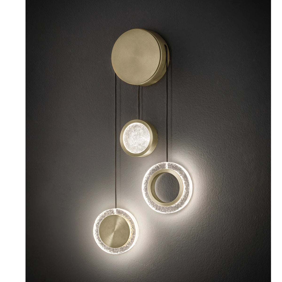 Sil-Lux Wandleuchte Wandlampe LED Yo-Yo Gold Acryl Saccon 3000 K SIEHE TEXT/FOTO - 10022972
