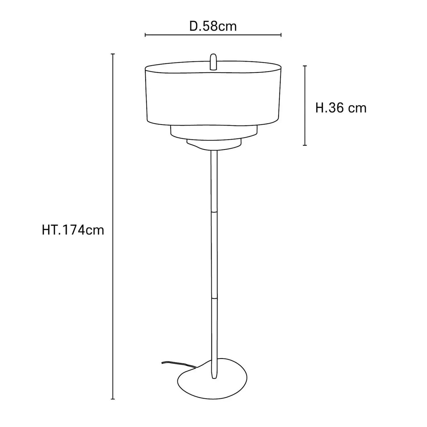 B-Ware Market Set Stehlampe Bodenlampe Textil Creme Pebble Lampe Siehe Text/Foto - 3188000786142