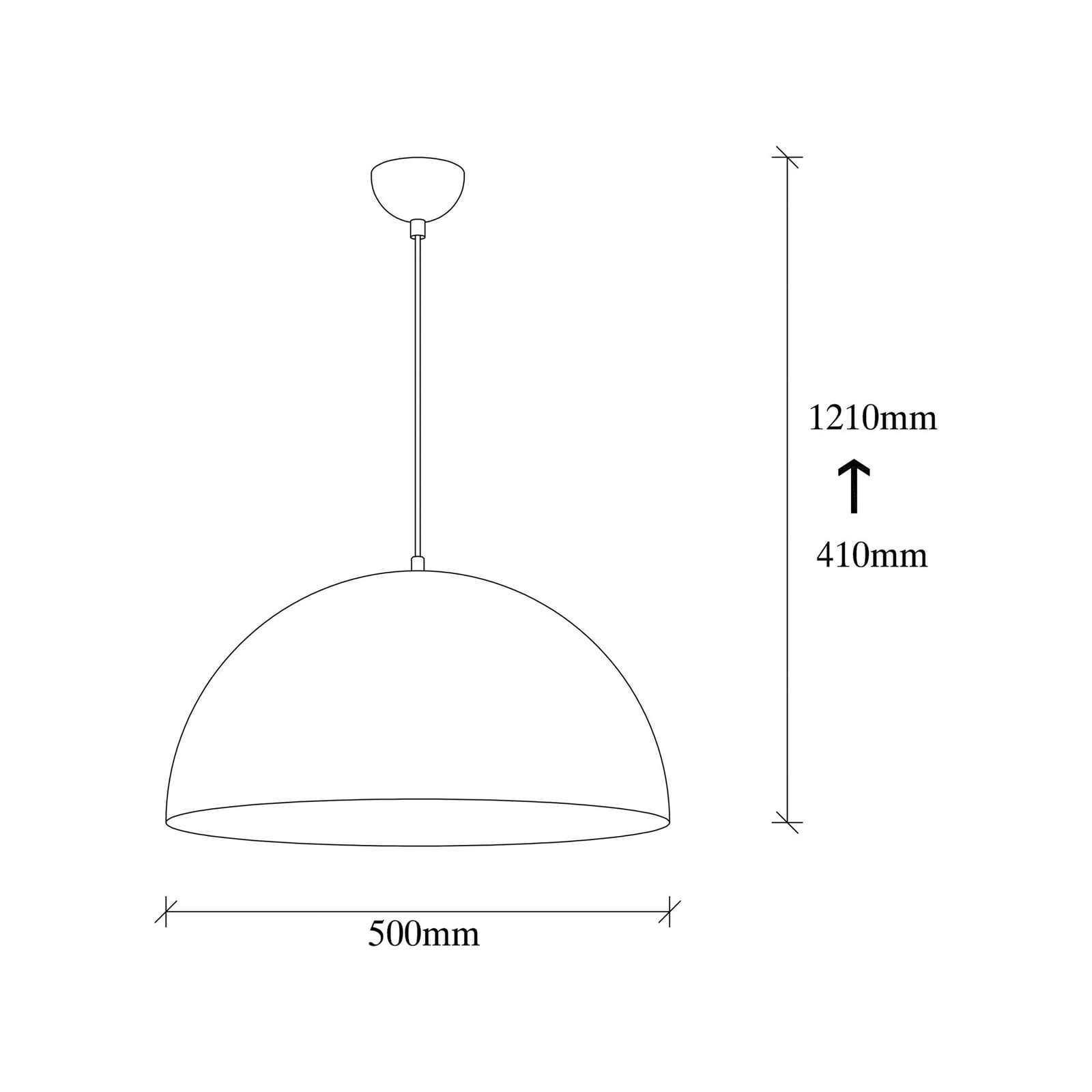 Hängeleuchte Berceste 234-S Hängelampe Deckenlampe Leuchte Lampe Ø50cm weiß/gold - 8681875547030