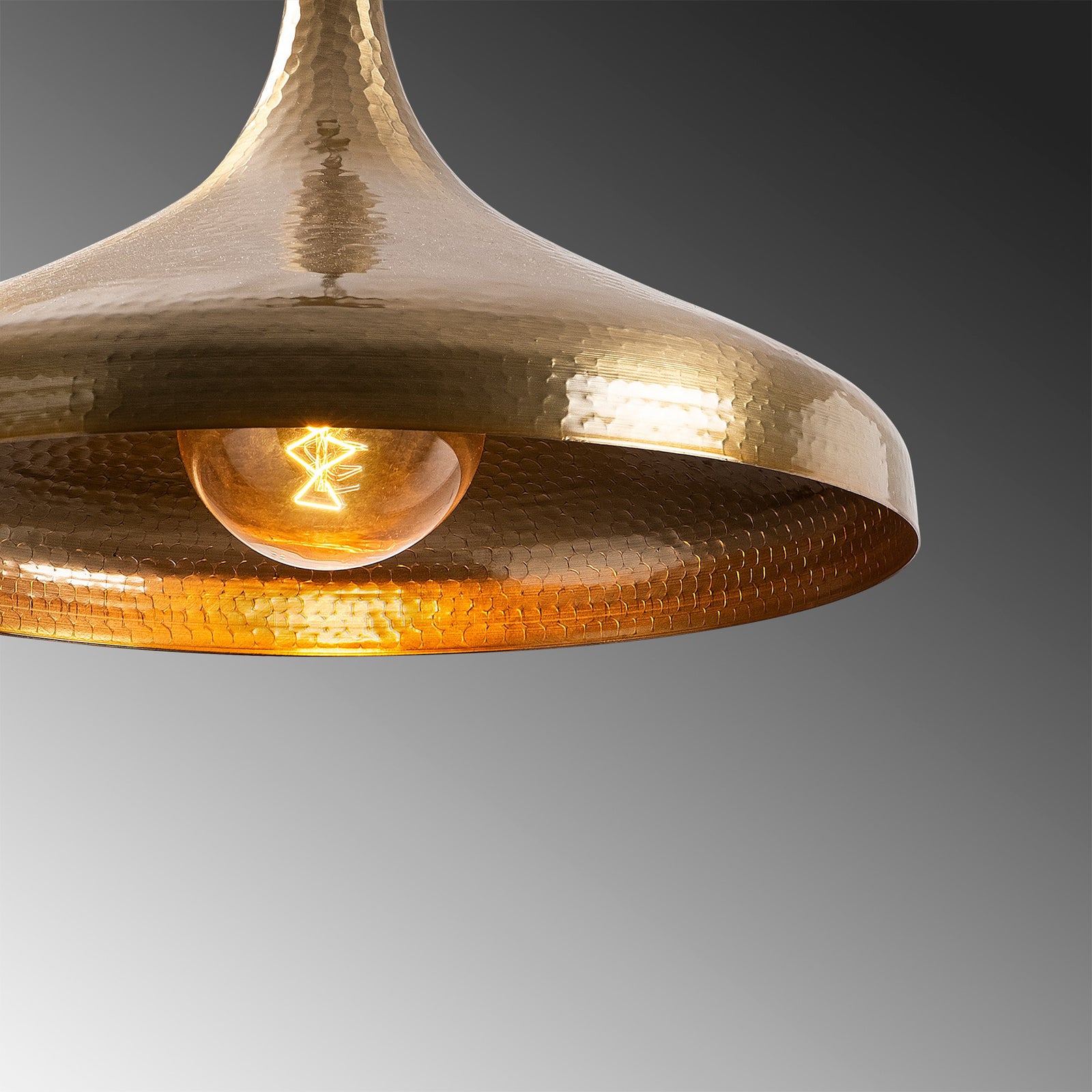 Hängeleuchte Tattoo 2643 Ø36cm gold antik dimmbar Metall Made in Europe - 8681875943665