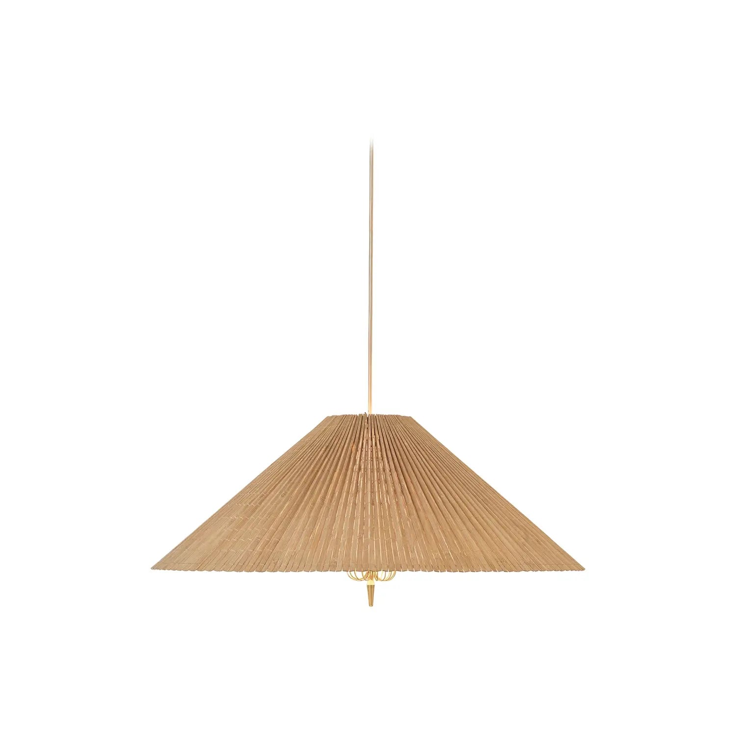 B-Ware Gubi Pendelleuchte Hängeleuchte 1972 Bambus Messing Natur Led Leuchte Lampe - 5715015751780