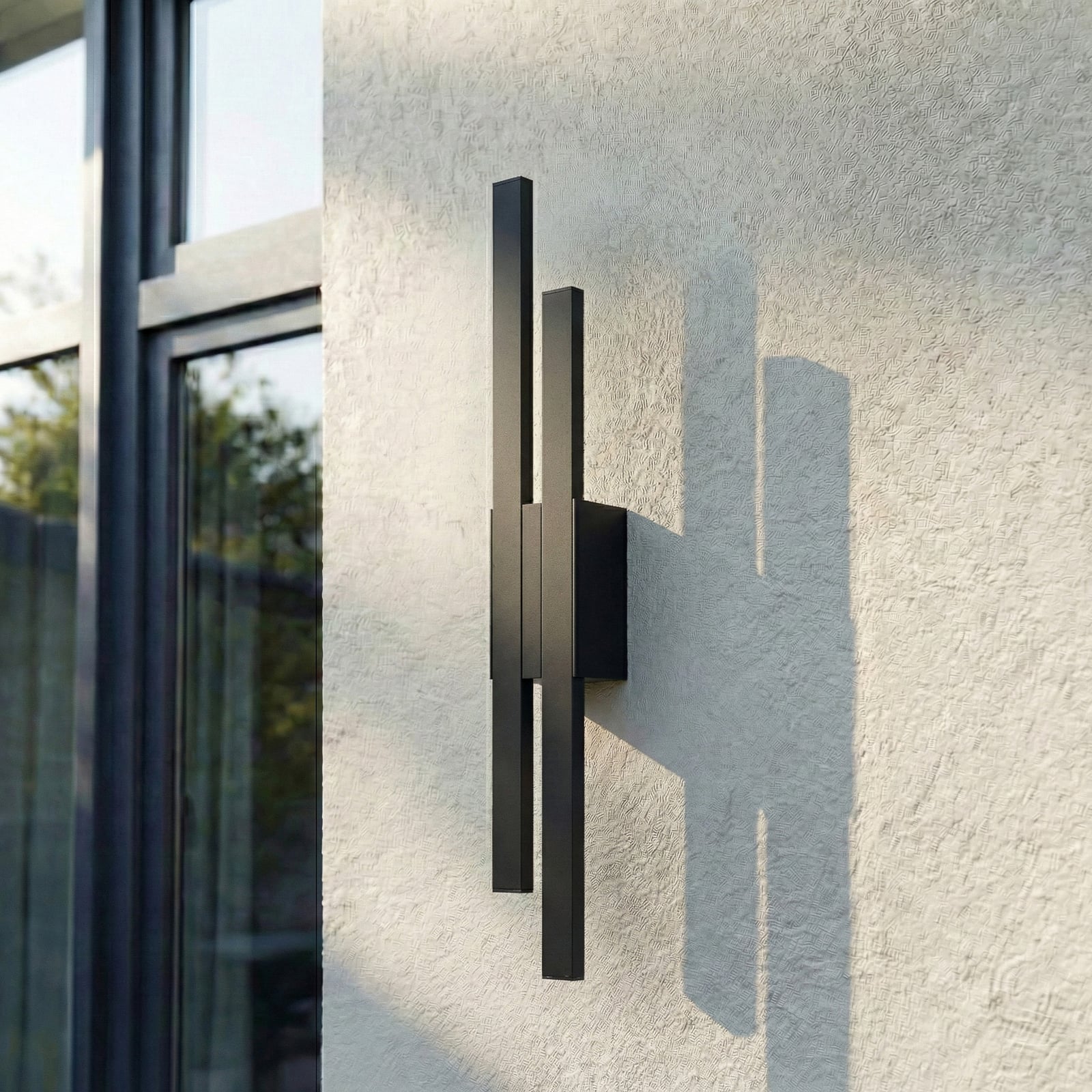 Lindby Außenleuchte Wandlampe LED Außenwandleuchte schwarz Aluminium Sakari 59 c - 4251911786637