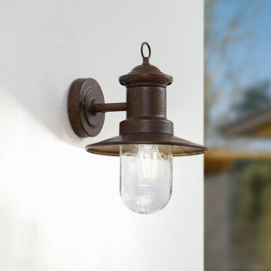 B-Ware Lindby Eloretta Draußen Wandleuchte Rost Stahl Lampe Licht Außenlampe Leuchte