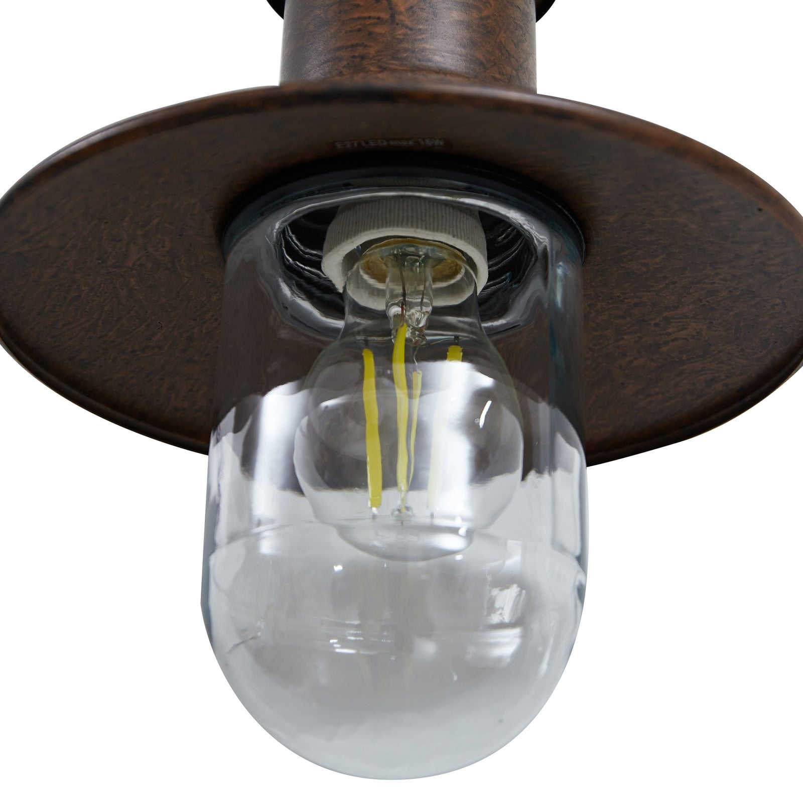Lindby Eloretta Draußen Wandleuchte Rost Stahl Lampe Licht Außenlampe Leuchte - 4251911786736