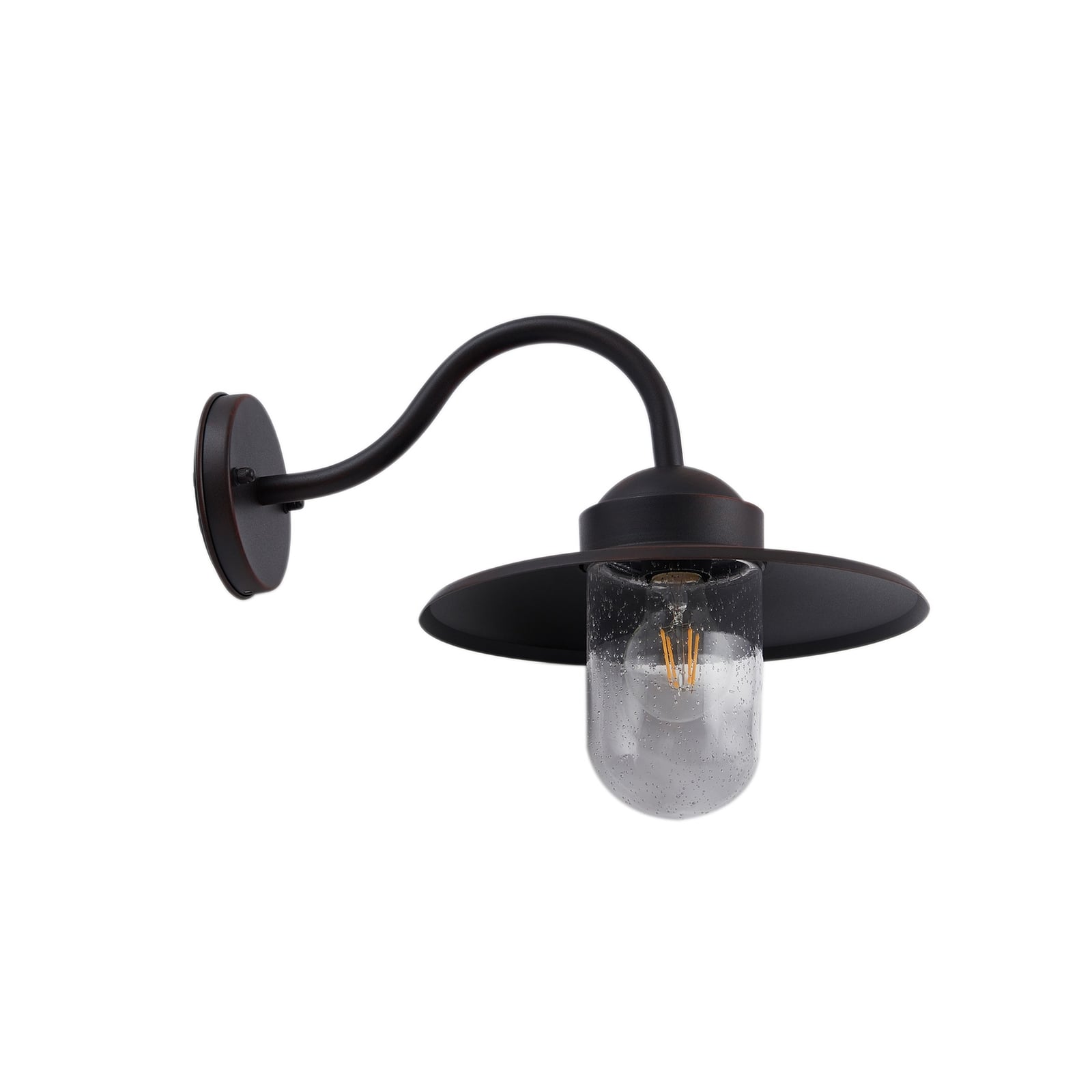 Lindby Außenwandleuchte Bilma rostfarben Alu Glas 29 cm Wandlampe Lampe Leuchte - 4251911786767
