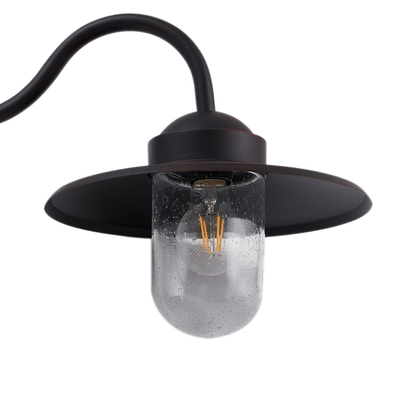 Lindby Außenwandleuchte Bilma rostfarben Alu Glas 29 cm Wandlampe Lampe Leuchte - 4251911786767