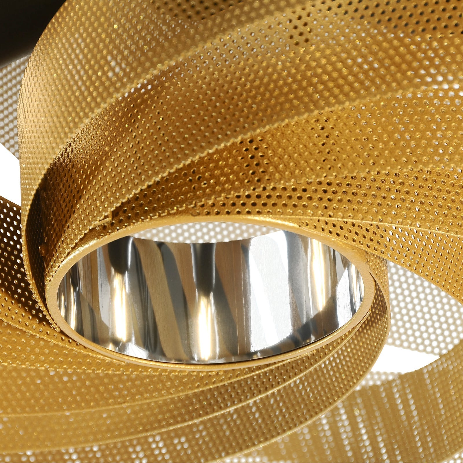 Euluna Deckenleuchte Vento goldfarben Ø 60 cm Deckenlampe Lampe Leuchte Spot - 4251911787368