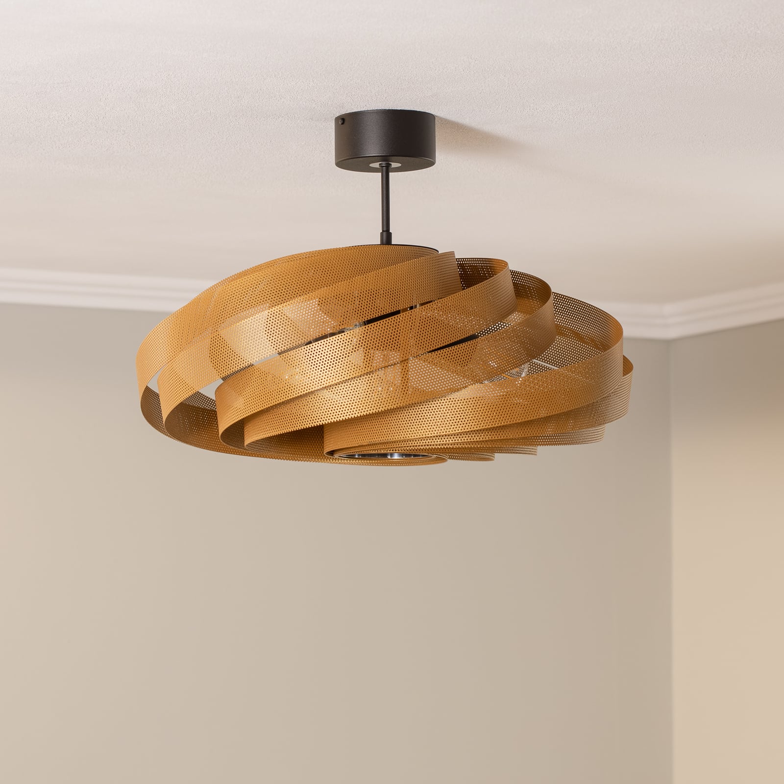 Euluna Deckenleuchte Vento goldfarben Ø 60 cm Deckenlampe Lampe Leuchte Spot - 4251911787368