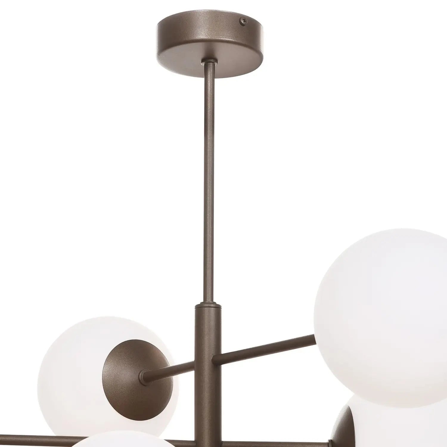 B-Ware Domiluce Hängeleuchte Pendelleuchte Aurora Braun 60 Cm 6 Flammig Glas E14 Lampe - 10026647