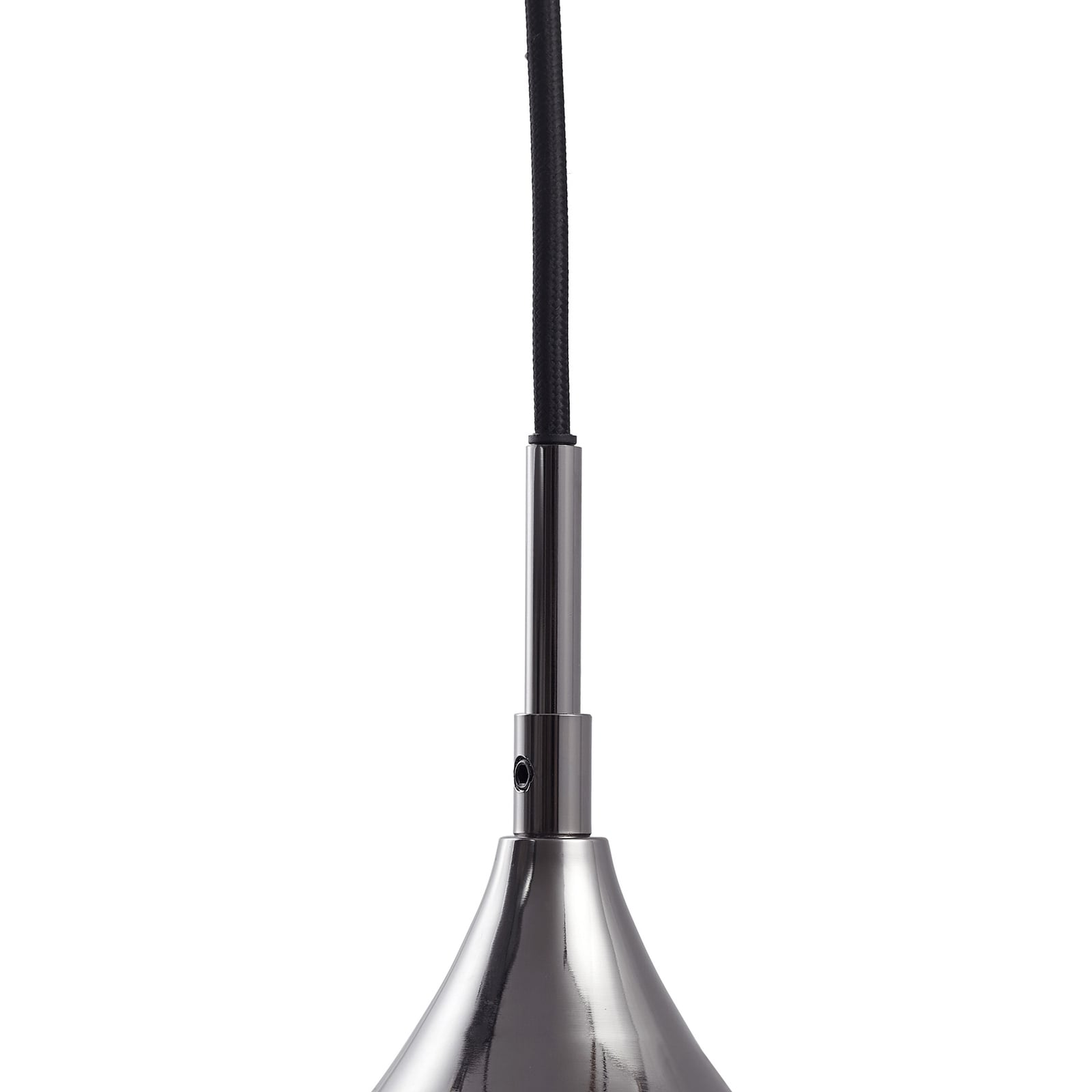 Lucande Hängeleuchte Jarven 3-flammig schwarz Glas 44x44cm dimmbar - 4251911791563