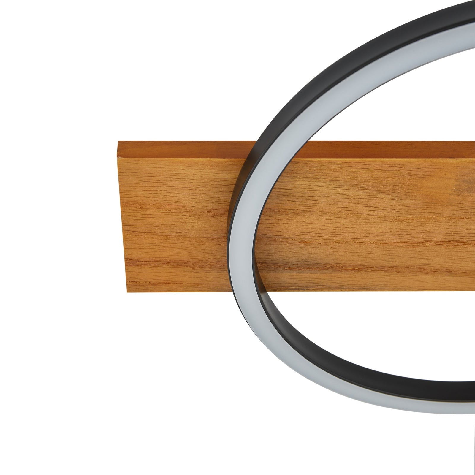 Lindby Deckenleuchte Deckenlampe LED Lampe Galad schwarz Holz dimmbar 98 cm - 4251911791655