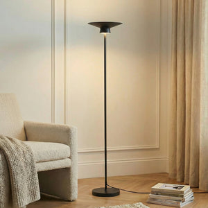 B-Ware Lindby Stehleuchte Stehlampe LED schwarz Metall Wohnzimmer Esszimmer Norvind