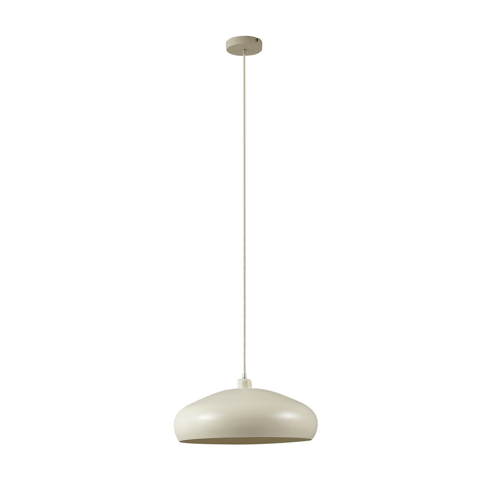 Lindby Hängeleuchte Elover beige Ø 45 cm Eisen dimmbar 1x15W LED - 4251911791969