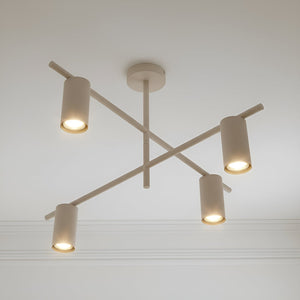 B-Ware Lindby Deckenleuchte Lampe Marilou beige 4-flammig Deckenbeleuchtung