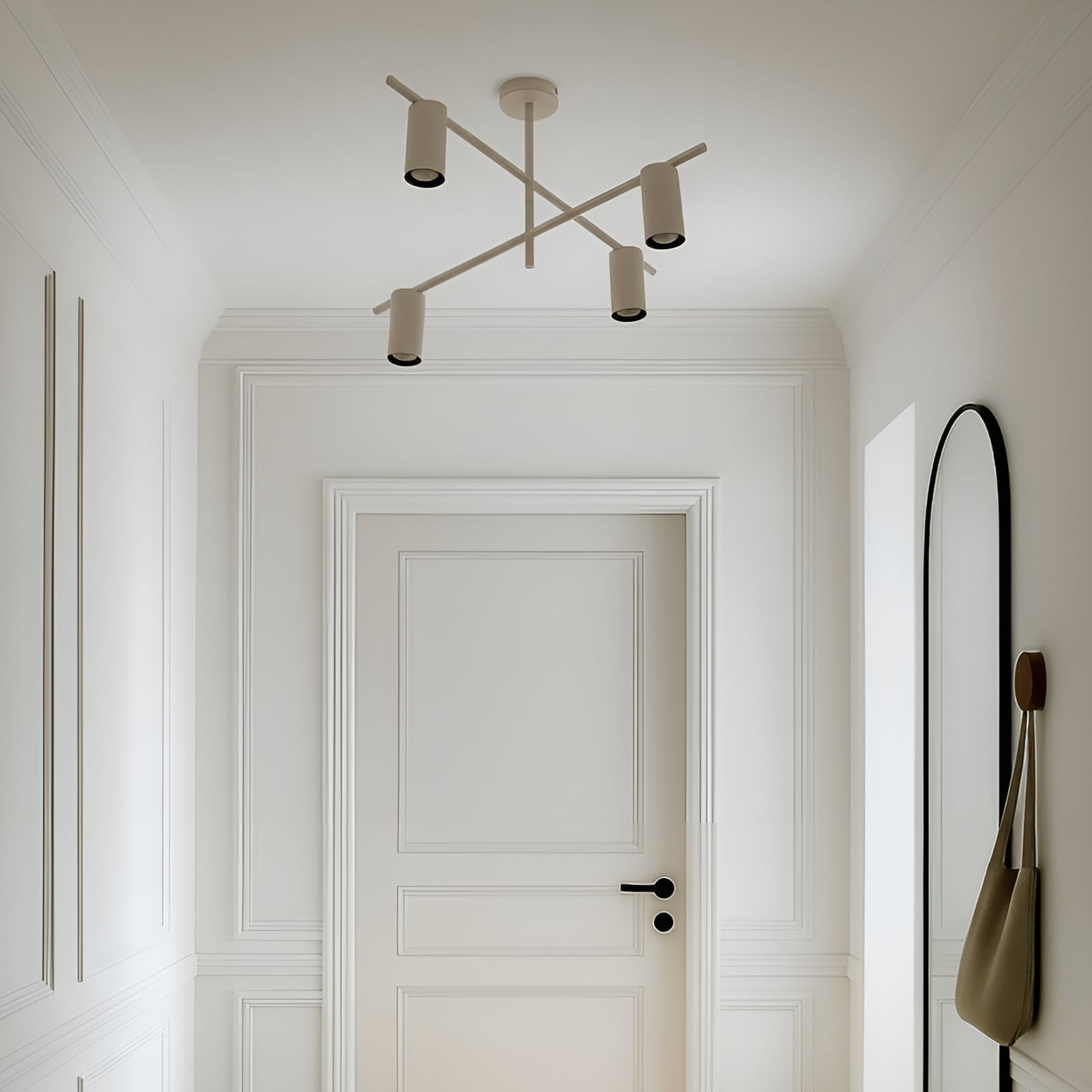 Lindby Deckenleuchte Lampe Marilou beige 4-flammig Deckenbeleuchtung - 4251911792164