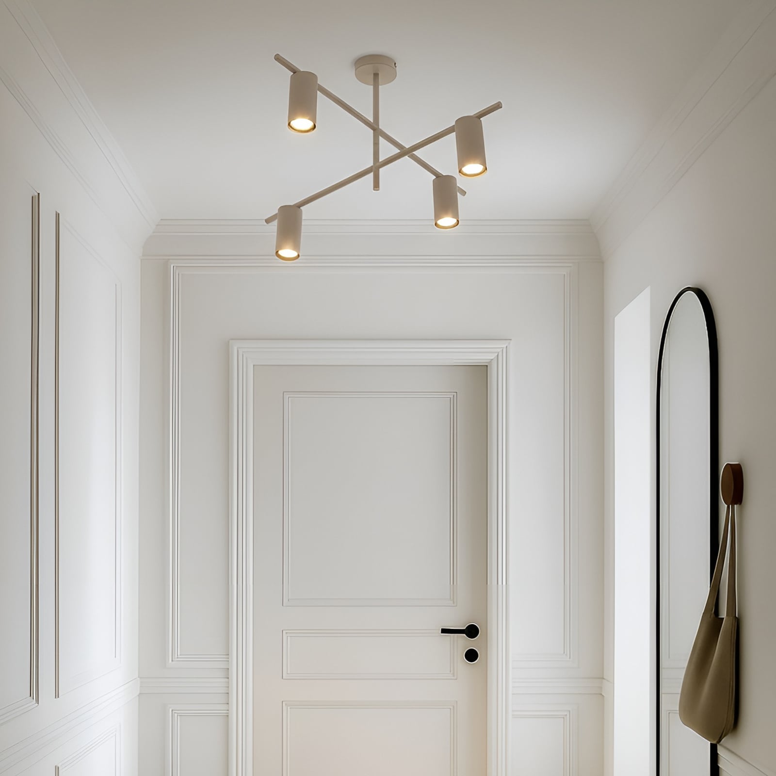 Lindby Deckenleuchte Lampe Marilou beige 4-flammig Deckenbeleuchtung - 4251911792164