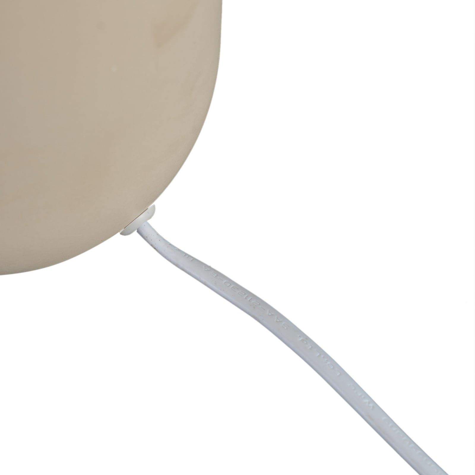 Lindby Tischleuchte Lennes beige Glas Ø 20 cm 39 cm hoch E27 Leuchtmittel - 4251911792607