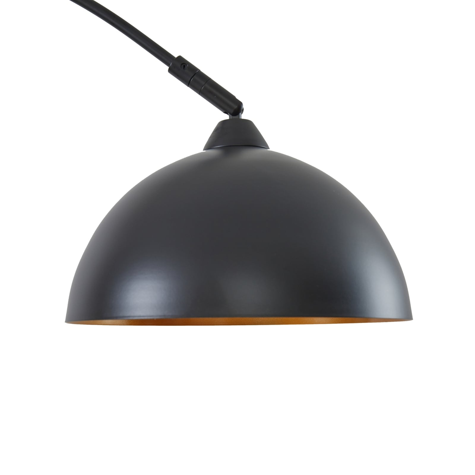 Lindby Stehleuchte Tonka schwarz gold 180 cm E27 Metall Marmor IP20 - 4251911792744