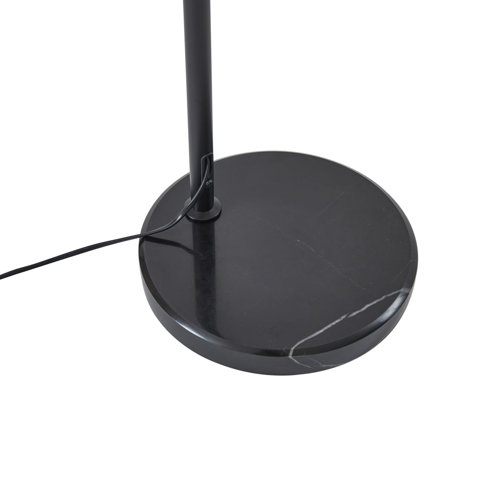 Lindby Stehleuchte Tonka schwarz gold 180 cm E27 Metall Marmor IP20 - 4251911792744
