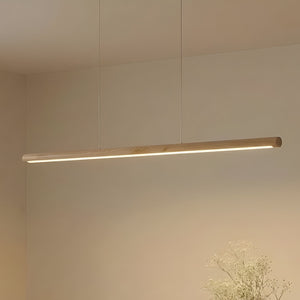 B-Ware Lucande Holz Hängeleuchte Pendelleuchte Maruta LED 3000K 120 cm Balken Lampe