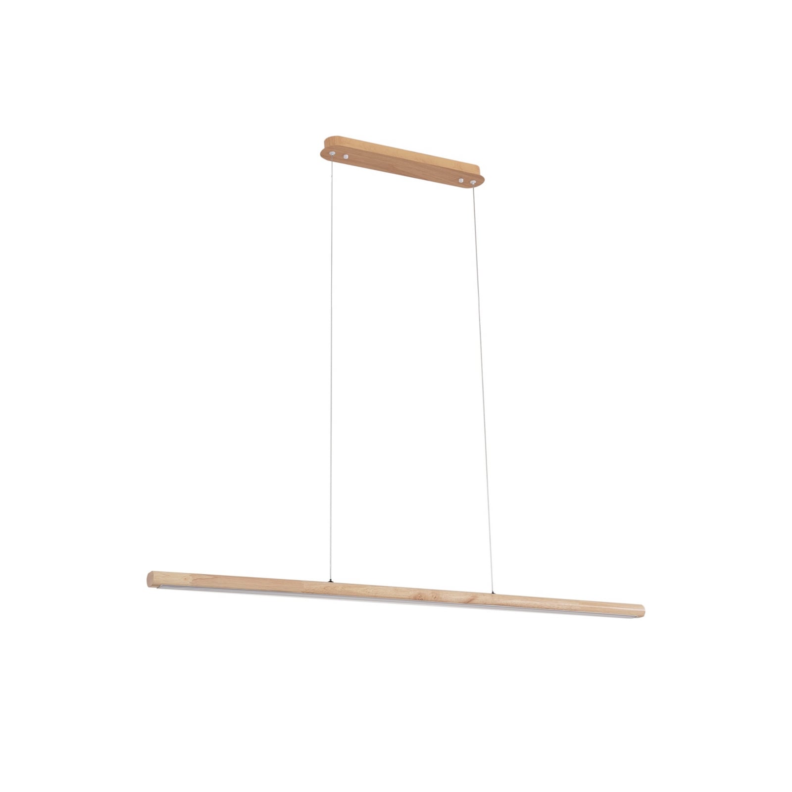 Lucande Holz Hängeleuchte Pendelleuchte Maruta LED 3000K 120 cm Balken Lampe - 4251911792799