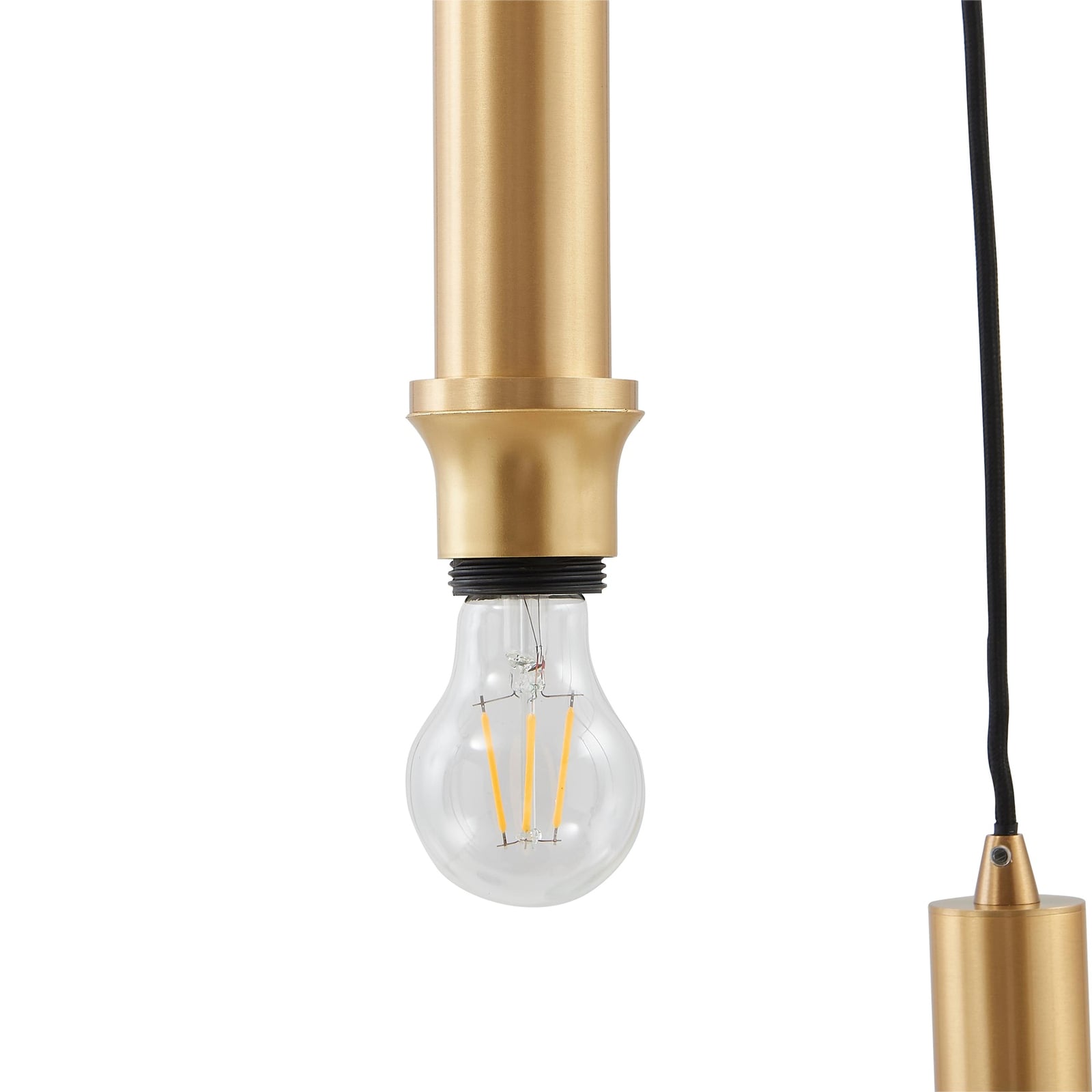 Lindby Hängeleuchte Doroteo 6-flg grün amber grau 52 cm Dimmbar IP20 - 4251911793017