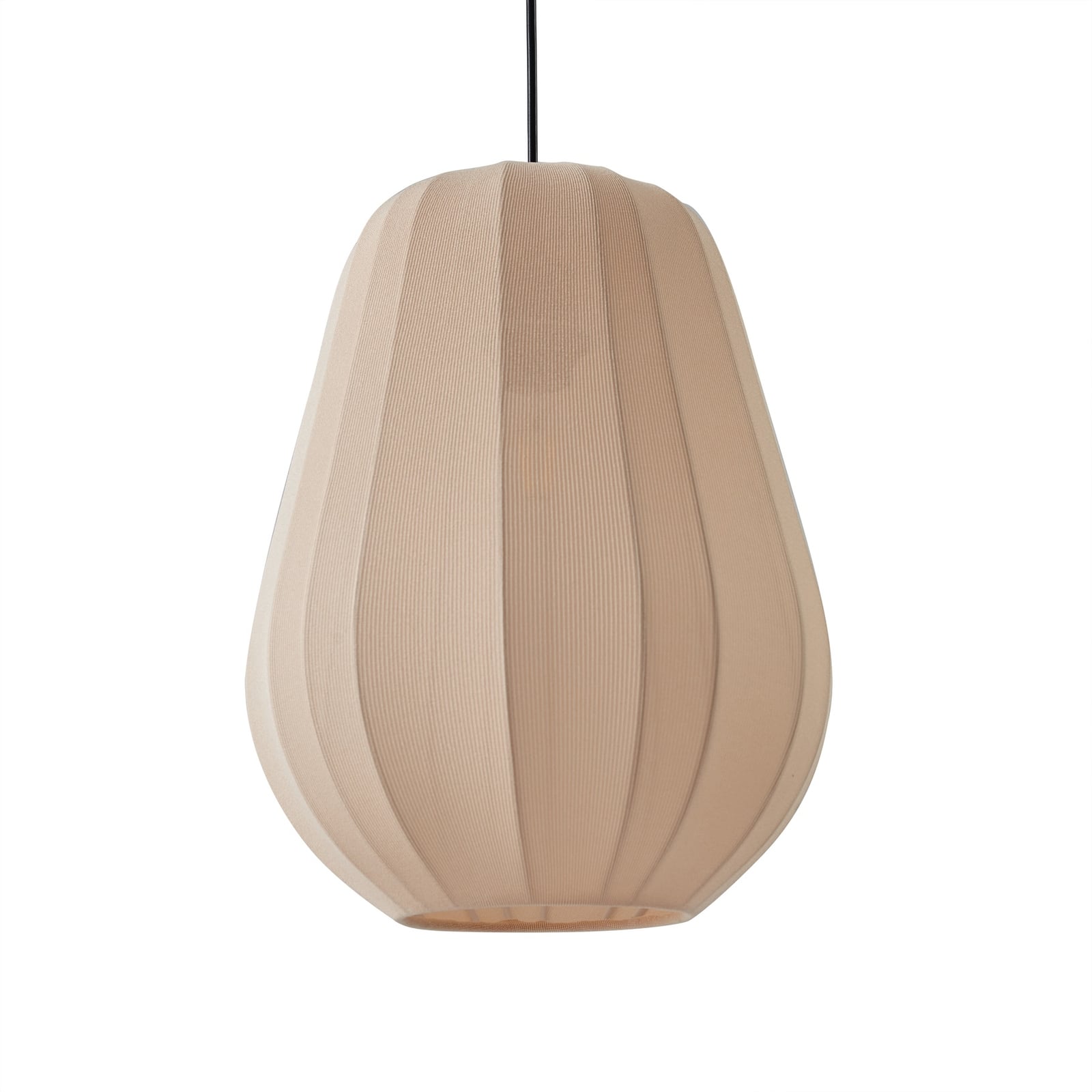 Lindby Hängeleuchte Helin beige Ø 30 cm Stoff Deckenlampe Deckenleuchte Lampe - 4251911793819